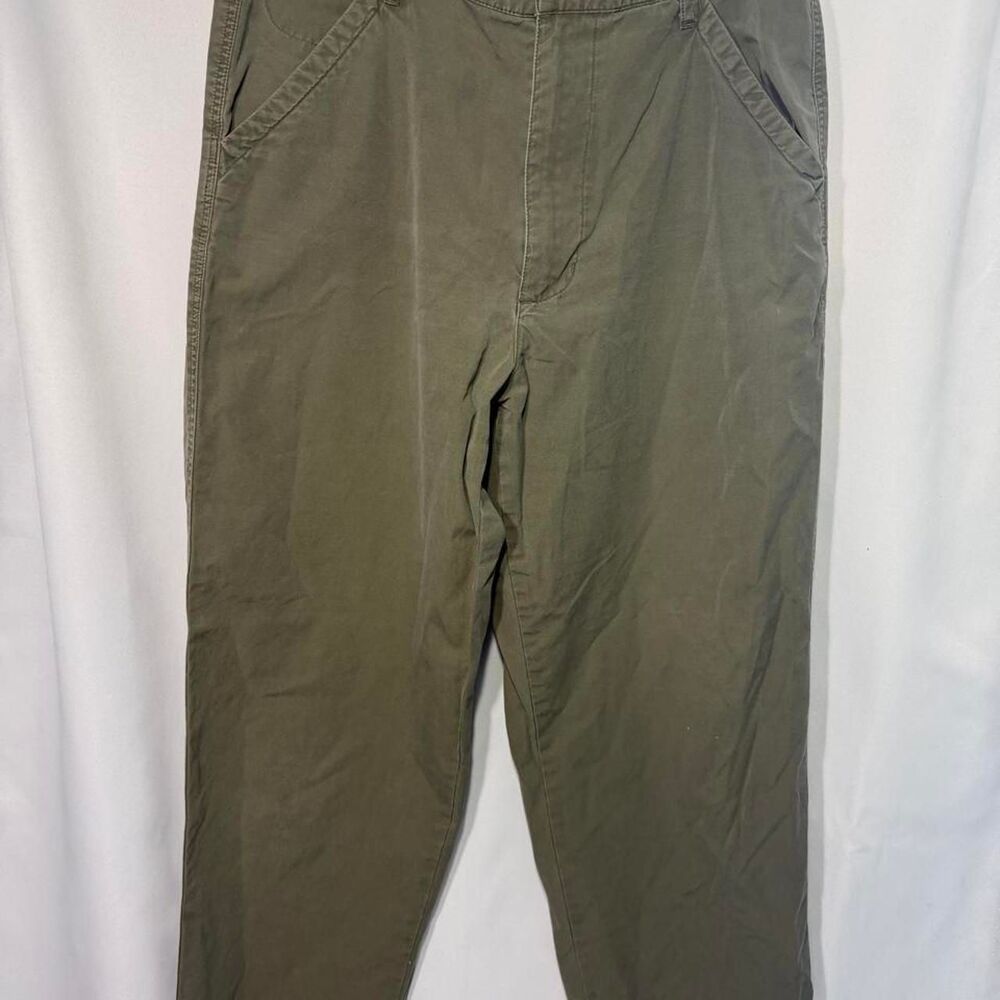 Eddie-bauer Men's Green and Khaki Trousers